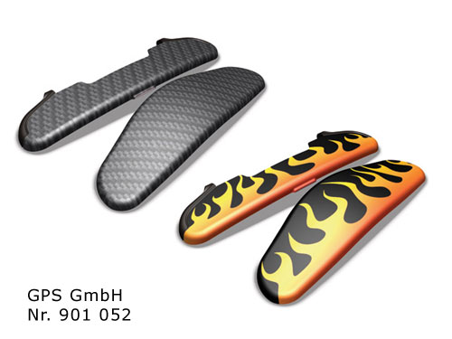 GARMIN zumo Klappen, Flammen/Carbon