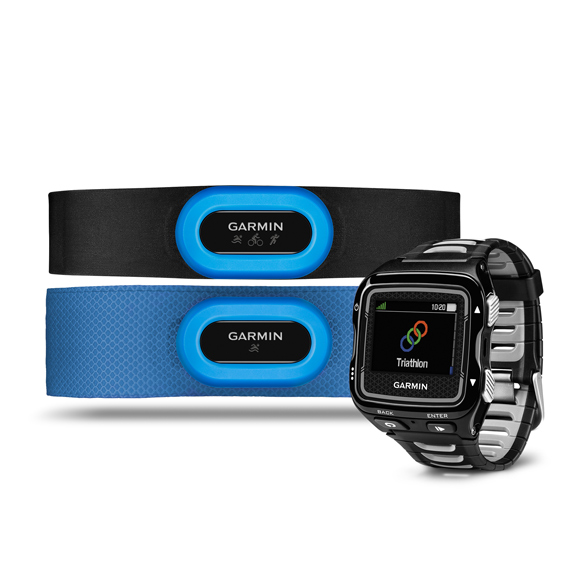 GARMIN Forerunner 920XT Triathlon, schwarz/silber, inkl. HRM-Swim/Tri u. Schnellwechselhalter