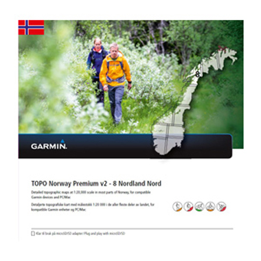 GARMIN Topo Norwegen Premium v2 - 8 Nordland