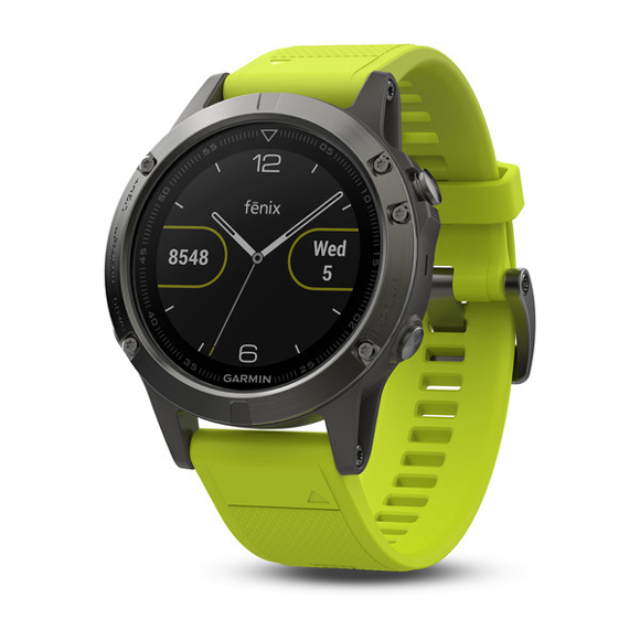GARMIN fenix 5 GRAU, Armband gelb