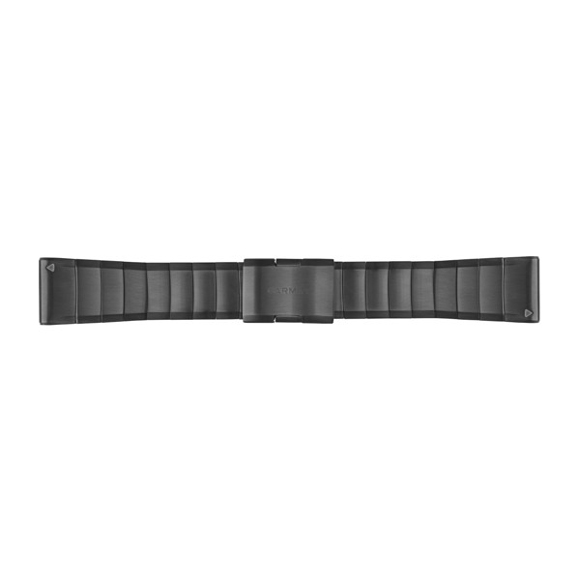 GARMIN QuickFit Ersatz-Armband für fenix 5X, Edelstahl, 26mm, schiefergrau