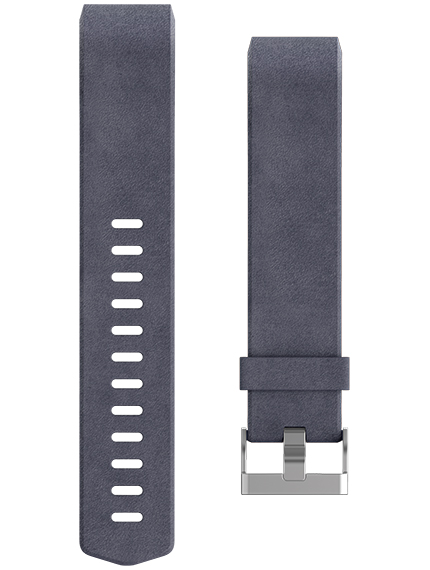 Fitbit CHARGE 2, Leder-Band, indigo, L