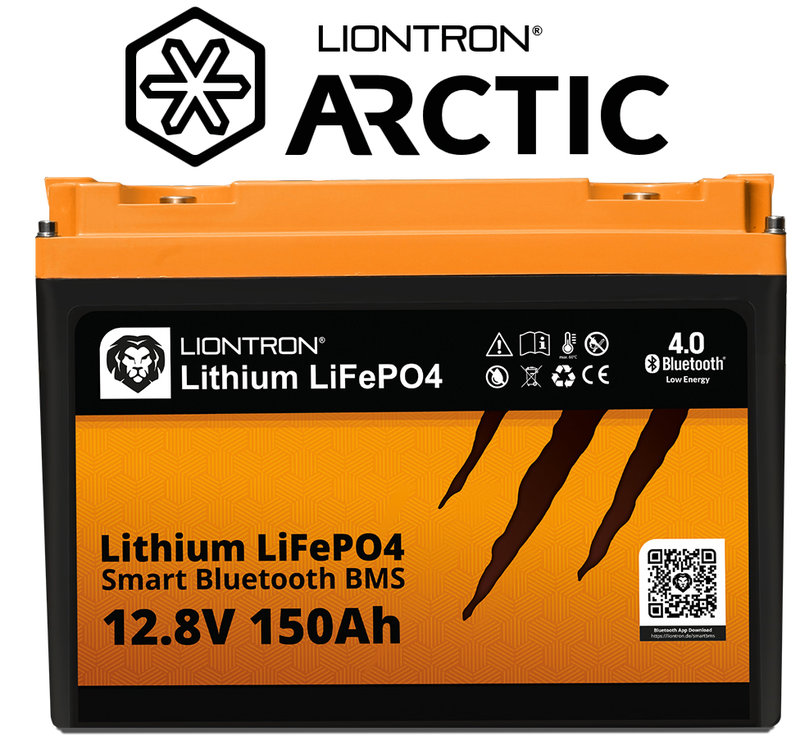 LIONTRON LiFePO4 12,8V 150Ah LXArctic Smart BMS mit Bluetooth