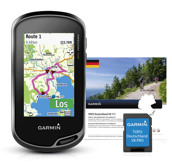 GARMIN GPS Oregon 700 + Topo DE V9 Pro auf microSD