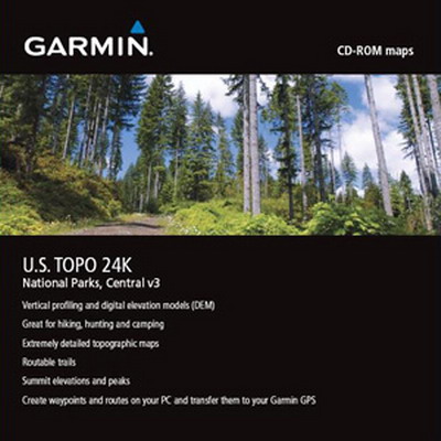 GARMIN Topo USA National Parks, Zentrum, 1:24.000