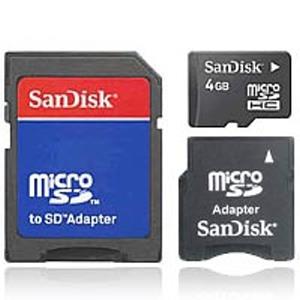 microSD HC (TransFlash) Speicherkarte SanDisk 16GB Aktion!
