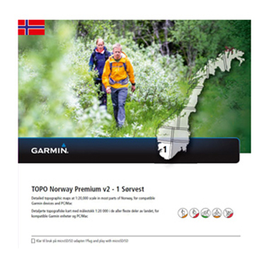 GARMIN Topo Norwegen Premium v2 - 1 Sorvest