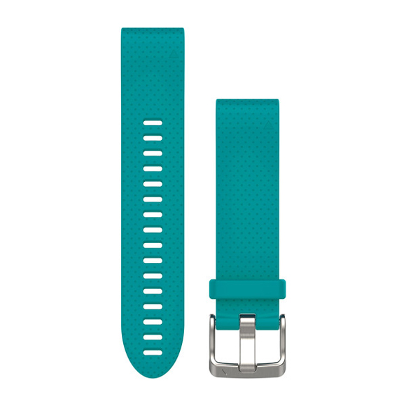 GARMIN QuickFit Ersatz-Armband für fenix 5S, Silikon, 20mm, türkis