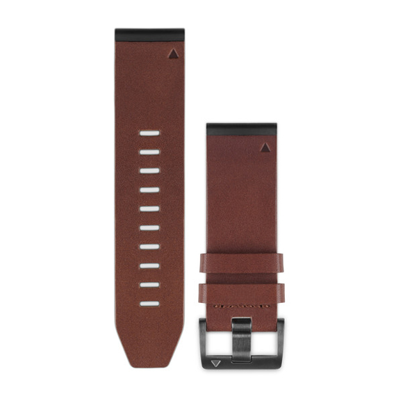 GARMIN QuickFit Ersatz-Armband für fenix 5, Leder, 22mm, braun
