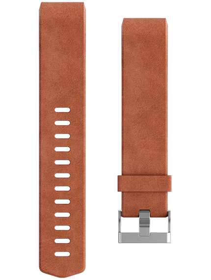 Fitbit CHARGE 2, Leder-Band, brown, S