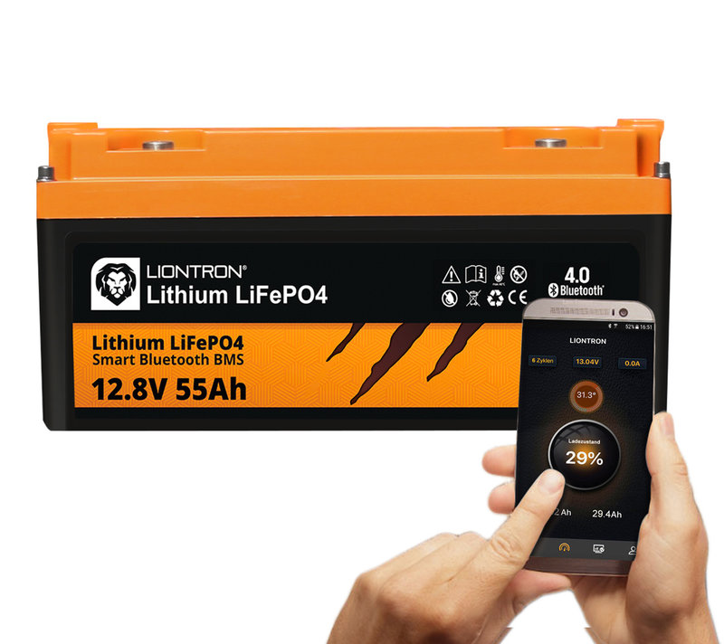 LIONTRON® LiFePO4 12,8V 55Ah LX Smart BMS mit Bluetooth