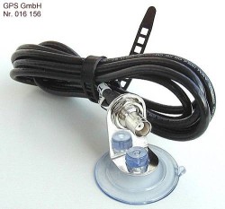 GARMIN Kabel-Verlängerung, BNC, 1,8m, mit Saugfuß; für BNC-Standardantennen