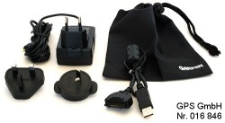 GARMIN Travel-Kit: Ladeadegerät mit Adaptersteckern, USB Kabel, Tasche für iQue 3x00