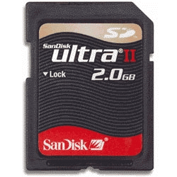 SanDisk 2GB SD Ultra II Speicherkarte