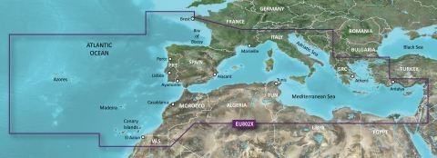 GARMIN g2 BlueChart, microSD/SD - HXEU802X - Mittelmeer&Iberische Halbinsel