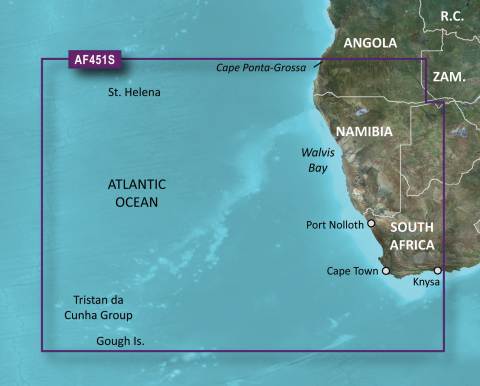GARMIN g2 Vision BlueChart, microSD/SD - VAF451S - Namibia bis Knysna, SA