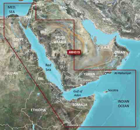 GARMIN g2 Vision BlueChart, microSD/SD - VAW451S - Rotes Meer