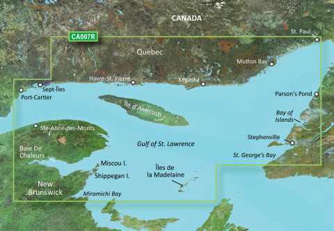 GARMIN g2 Vision BlueChart, microSD/SD - VCA007R - Les Mechins-St. Georges Bay