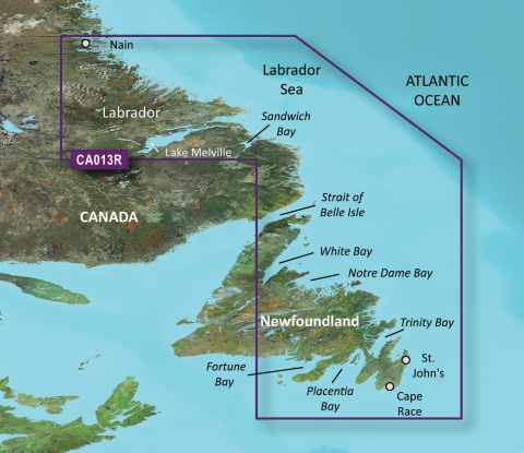 GARMIN g2 Vision BlueChart, microSD/SD - VCA013R - Labrador Küste