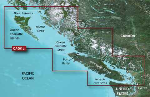 GARMIN g2 Vision BlueChart, microSD/SD - VCA501L - Vancouver Insel