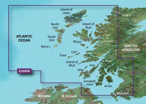 GARMIN g2 Vision BlueChart, microSD/SD - VEU006R - Schottland, Westküste