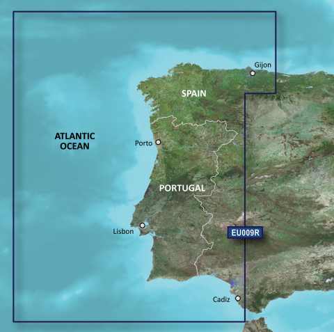 GARMIN g2 Vision BlueChart, microSD/SD - VEU009R - Portugal und Nordwest Spanien