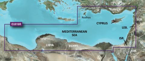 GARMIN g2 Vision BlueChart, microSD/SD - VEU016R - Mittelmeer Südost