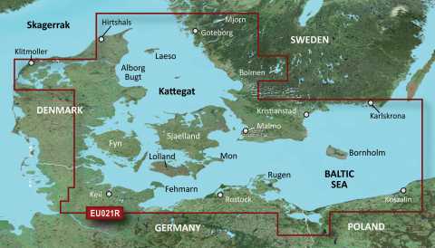 GARMIN g2 Vision BlueChart, microSD/SD - VEU021R - Dänemark Ost & Südschweden