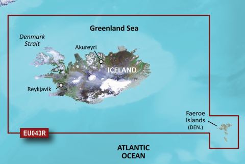 GARMIN g2 Vision BlueChart, microSD/SD - VEU043R - Island und Färöer Inseln