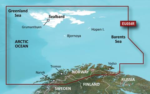 GARMIN g2 Vision BlueChart, microSD/SD - VEU054R - Vestfjd Svalbard Varanger
