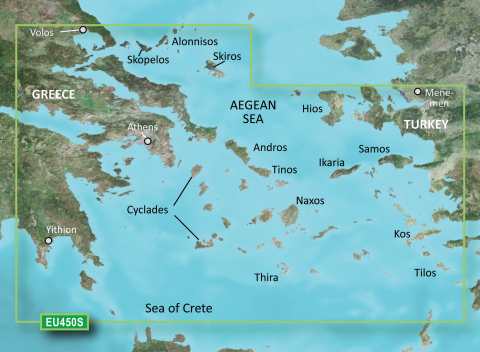 GARMIN g2 Vision BlueChart, microSD/SD - VEU450S - Athen und die Kykladen