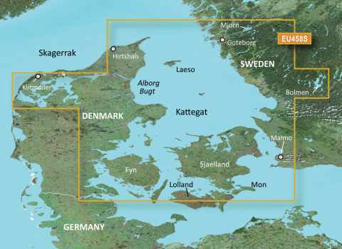 GARMIN g2 Vision BlueChart, microSD/SD - VEU458S - Göteborg bis Fünen