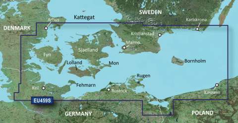 GARMIN g2 Vision BlueChart, microSD/SD - VEU459S - Aarhus Kiel Koszalin