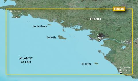 GARMIN g2 Vision BlueChart, microSD/SD - VEU464S - Penmarch- Les Sables d´ Olon