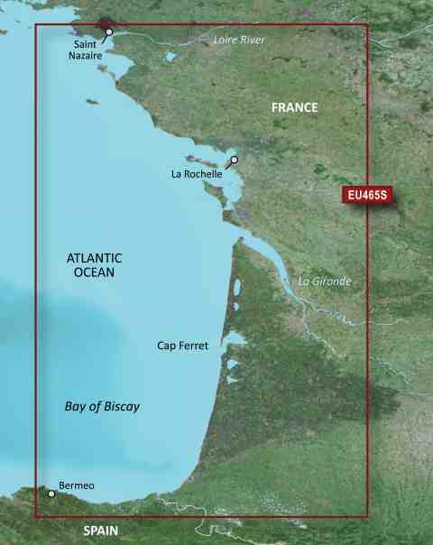 GARMIN g2 Vision BlueChart, microSD/SD - VEU465S - La Baule bis San Sebastian