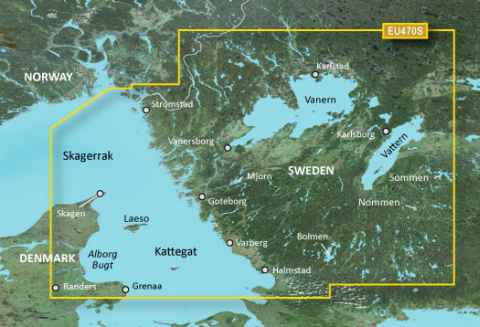 GARMIN g2 Vision BlueChart, microSD/SD - VEU470S - Stromstad bis Halmstad