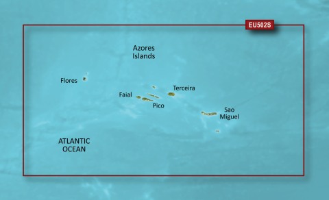 GARMIN g2 Vision BlueChart, microSD/SD - VEU502S - Die Azoren