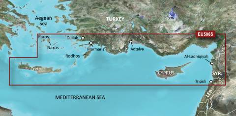 GARMIN g2 Vision BlueChart, microSD/SD - VEU506S - Kreta bis Zypern