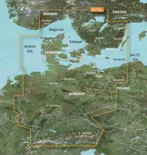 GARMIN g2 Vision BlueChart, microSD/SD - VEU710L - Dänemark, Skagerrak & Kattegat