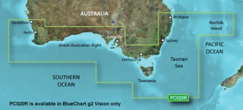 GARMIN g2 Vision BlueChart, microSD/SD - VPC020R - Brisbane SW bis Geraldton