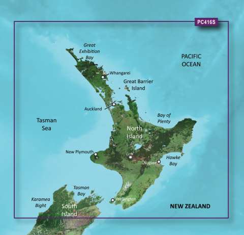 GARMIN g2 Vision BlueChart, microSD/SD - VPC416S - Neuseeland, Nord