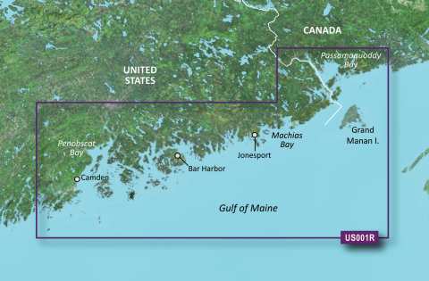 GARMIN g2 Vision BlueChart, microSD/SD - VUS001R - Nord Maine