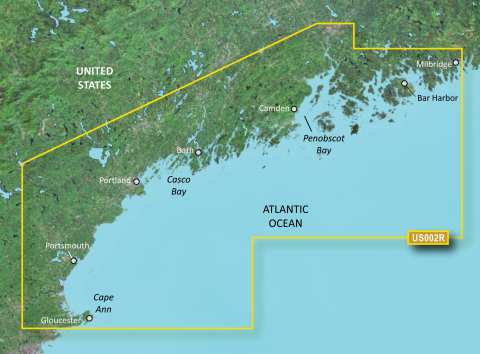 GARMIN g2 Vision BlueChart, microSD/SD - VUS002R - Süd Maine