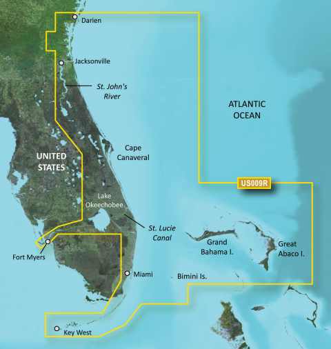 GARMIN g2 Vision BlueChart, microSD/SD - VUS009R - Jacksonville bis Key West