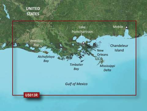 GARMIN g2 Vision BlueChart, microSD/SD - VUS013R - Mobile bis Lake Charles