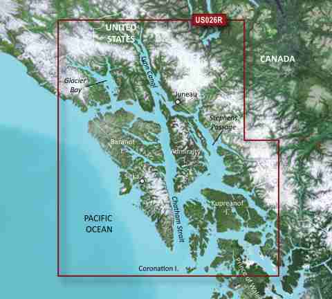 GARMIN g2 Vision BlueChart, microSD/SD - VUS026R - Wrangell