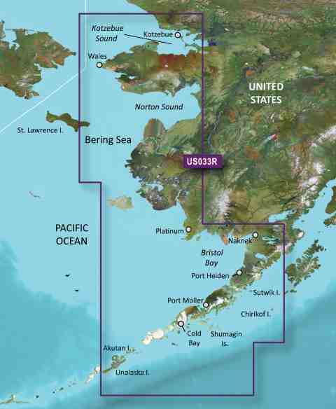 GARMIN g2 Vision BlueChart, microSD/SD - VUS033R - Bristol Bay