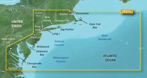 GARMIN g2 Vision BlueChart, microSD/SD - VUS511L - Boston