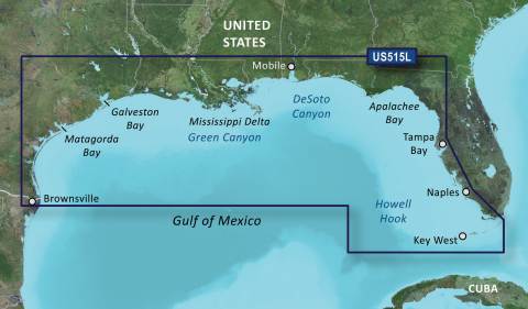 GARMIN g2 Vision BlueChart, microSD/SD - VUS515L - Brownsville