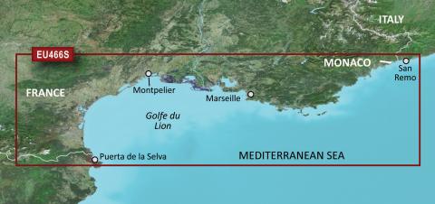 GARMIN g2 Vision BlueChart, microSD/SD - VEU466S - Golf Du Lion bis San Remo
